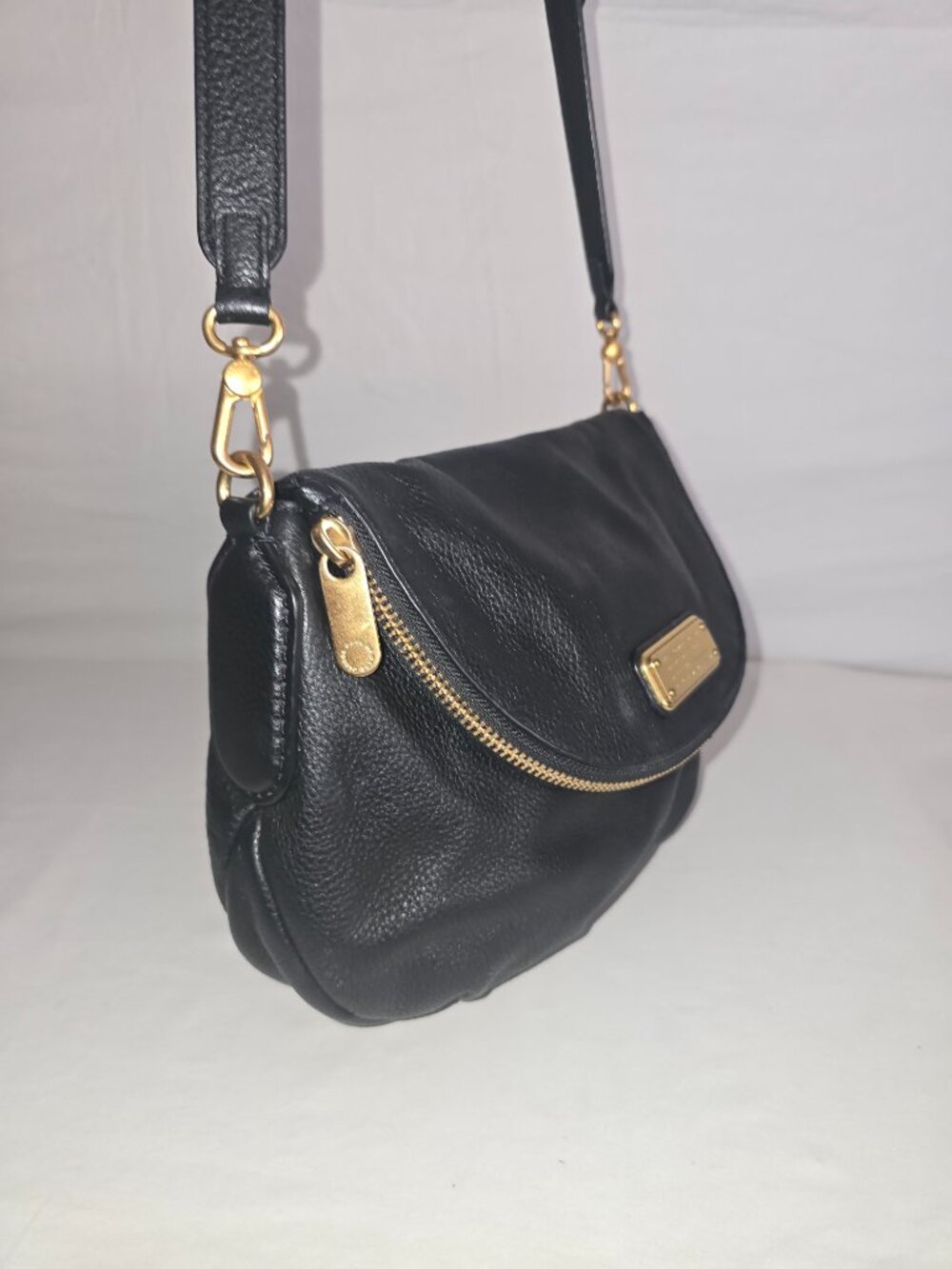 Marc by Marc Jacobs Classic Q Natasha Black Leather Crossbody Bag M0009408 - Picture 6 of 15